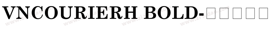 VNCourierH Bold字体转换